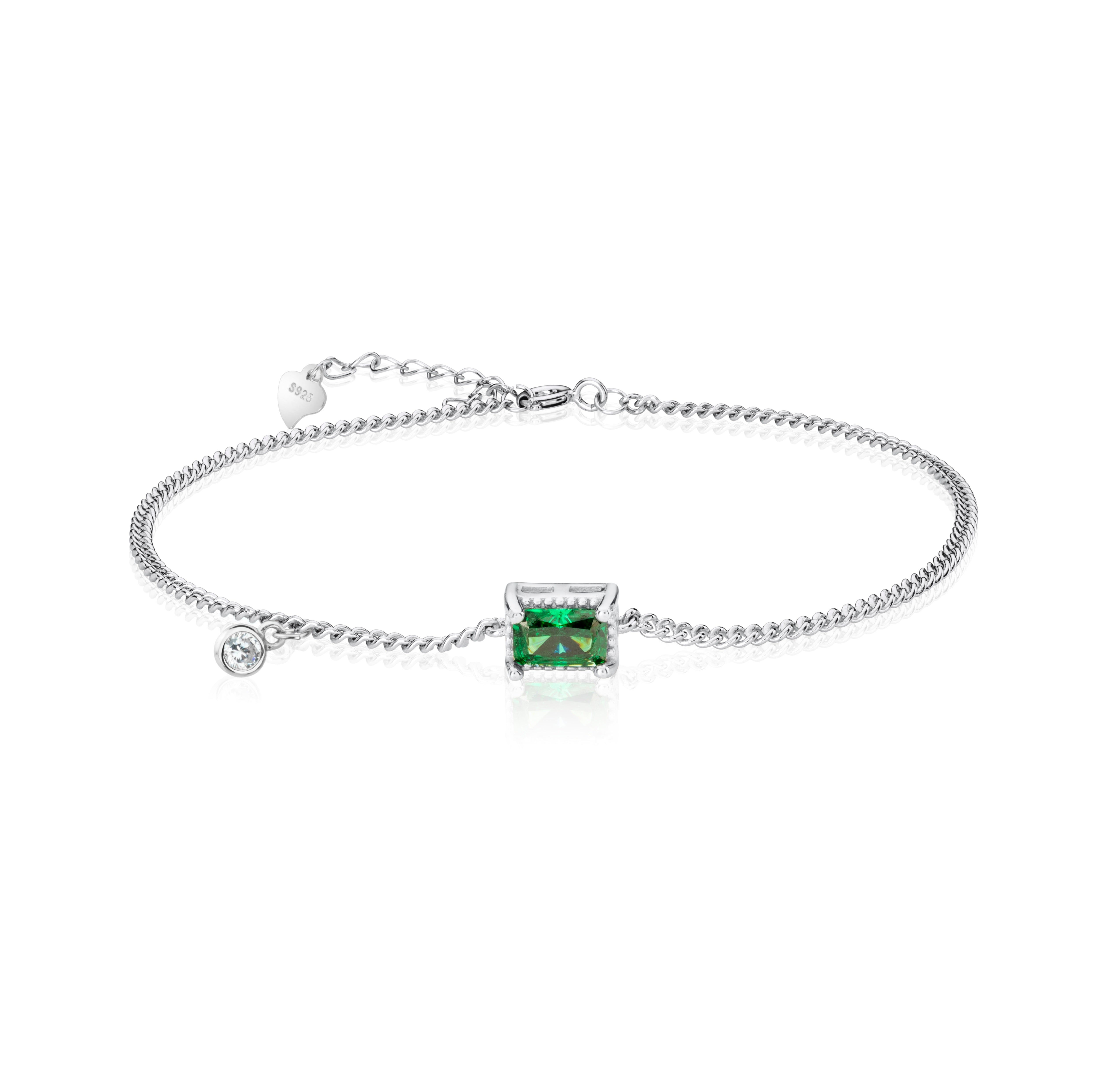Crushed Ice Radiant Cut 925 Silver Ring Bracelet Necklace Earrings - 12 Colours!