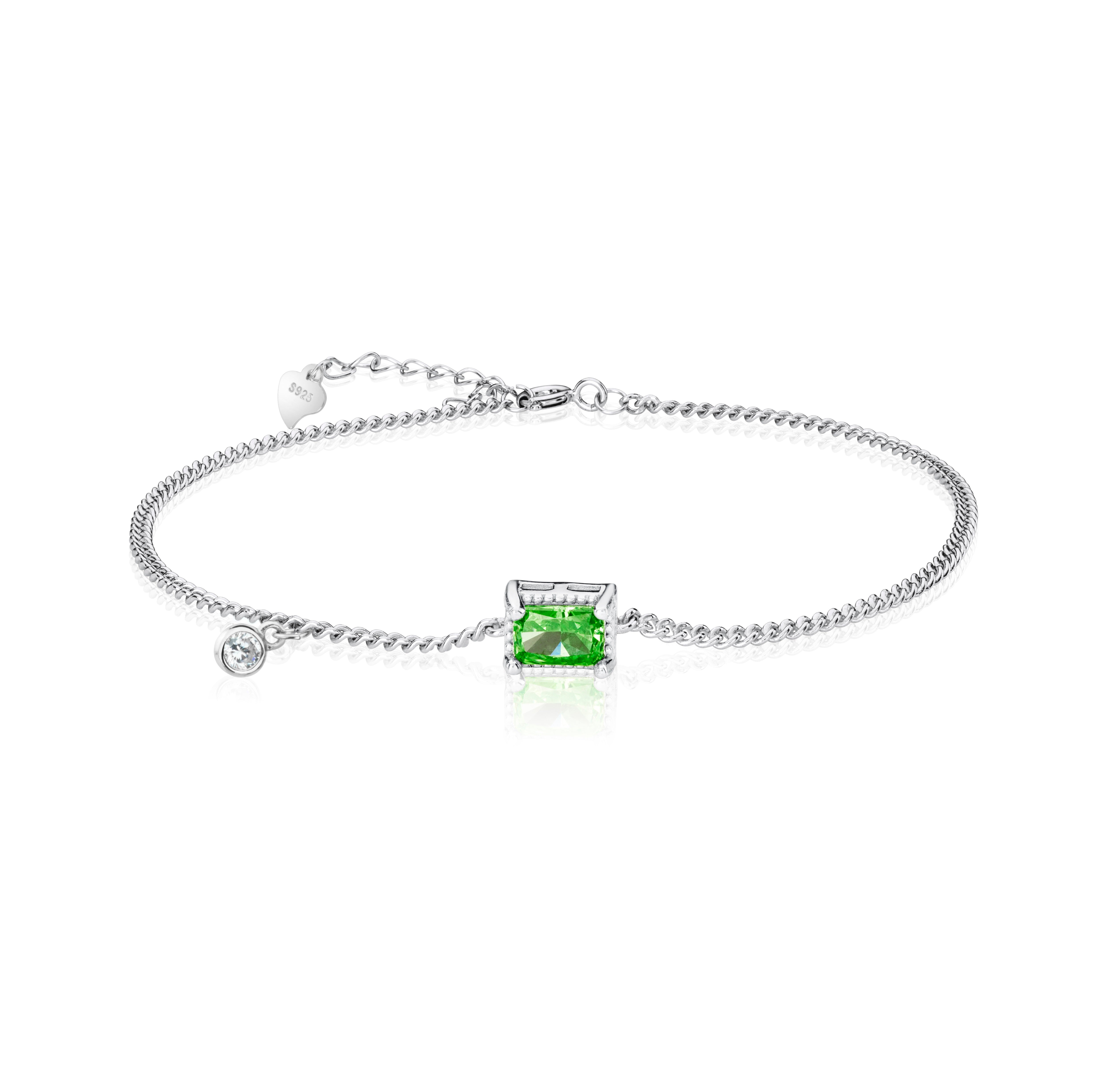 Crushed Ice Radiant Cut 925 Silver Ring Bracelet Necklace Earrings - 12 Colours!