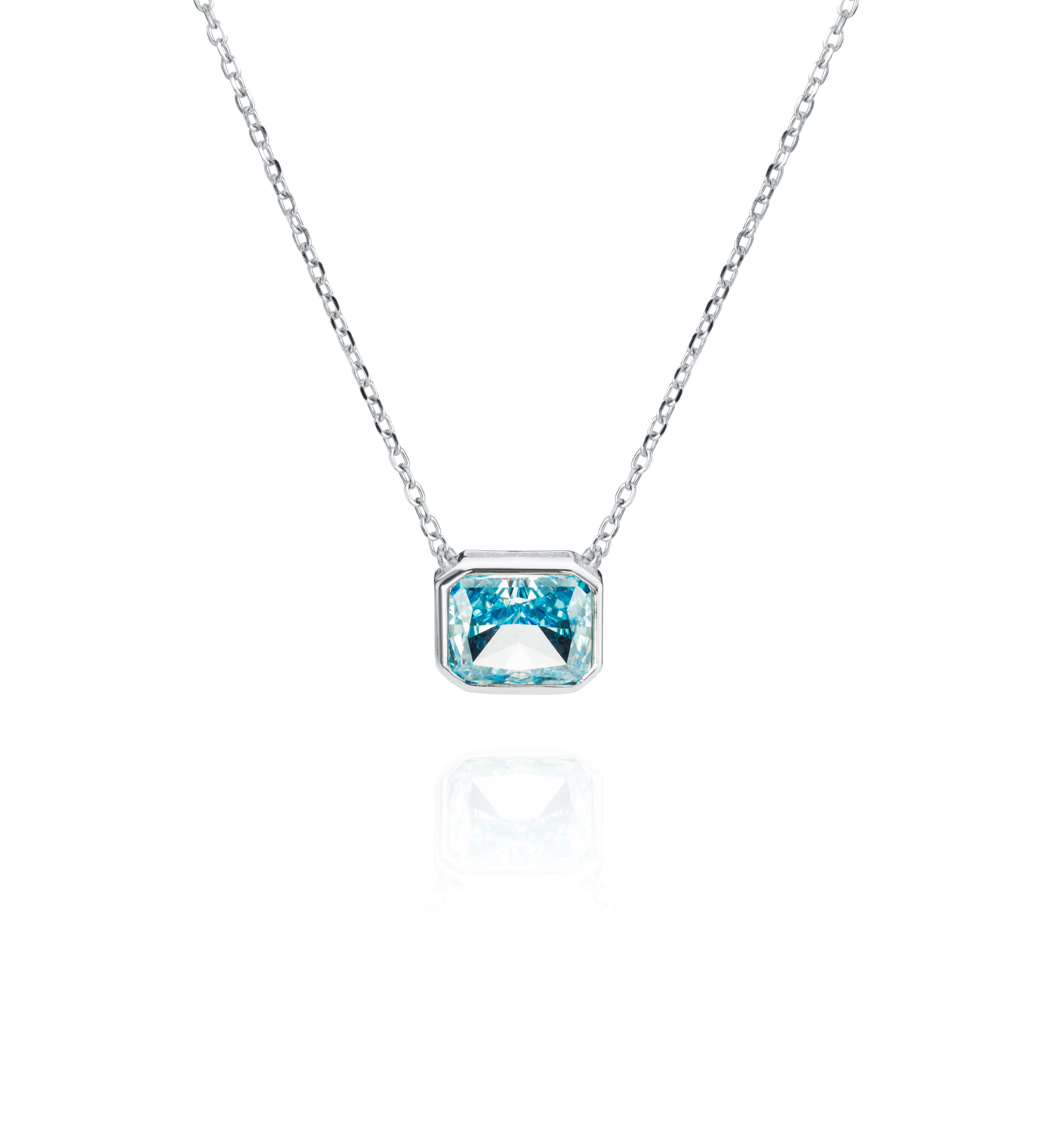 Crushed Ice Radiant Cut 925 Silver Ring Bracelet Necklace Earrings - 12 Colours!