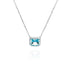 Crushed Ice Radiant Cut 925 Silver Ring Bracelet Necklace Earrings - 12 Colours!