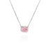 Crushed Ice Radiant Cut 925 Silver Ring Bracelet Necklace Earrings - 12 Colours!