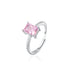 Crushed Ice Radiant Cut 925 Silver Ring Bracelet Necklace Earrings - 12 Colours!