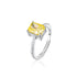 Crushed Ice Radiant Cut 925 Silver Ring Bracelet Necklace Earrings - 12 Colours!