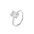 Crushed Ice Radiant Cut 925 Silver Ring Bracelet Necklace Earrings - 12 Colours!