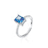 Crushed Ice Radiant Cut 925 Silver Ring Bracelet Necklace Earrings - 12 Colours!