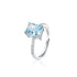 Crushed Ice Radiant Cut 925 Silver Ring Bracelet Necklace Earrings - 12 Colours!