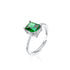Crushed Ice Radiant Cut 925 Silver Ring Bracelet Necklace Earrings - 12 Colours!
