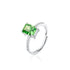 Crushed Ice Radiant Cut 925 Silver Ring Bracelet Necklace Earrings - 12 Colours!