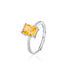 Crushed Ice Radiant Cut 925 Silver Ring Bracelet Necklace Earrings - 12 Colours!