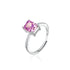 Crushed Ice Radiant Cut 925 Silver Ring Bracelet Necklace Earrings - 12 Colours!