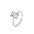 Crushed Ice Radiant Cut 925 Silver Ring Bracelet Necklace Earrings - 12 Colours!