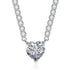 Crystal Heart Tennis Silver Necklace - 5 Colours!