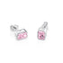 Crushed Ice Radiant Cut 925 Silver Earrings - 12 Colours!