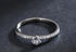 CZ  Round Clear 925 Silver Ring