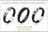 BLACK LEATHER & STAINLESS STEEL ICON BRACELET - 12 Designs!