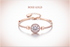Silver Plated Cubic Zirconia Halo Bracelet! 3 Colours!