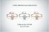 Silver Plated Cubic Zirconia Halo Bracelet! 3 Colours!