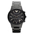 Emporio Armani Men's Renato Chronograph Watch Black Steel AR2453