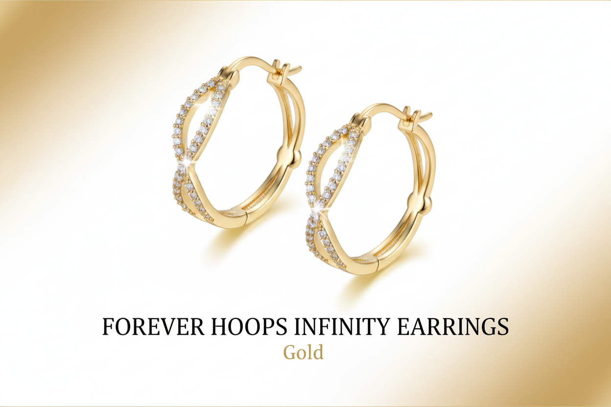 Forever Hoops - Gold Diagonal