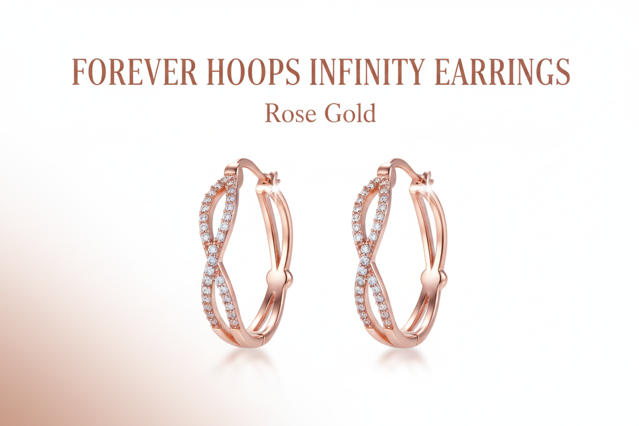 Forever Hoops - Rose Gold