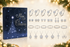 Blue Christmas jewellery advent calendar with rings, earrings, bracelets and pendants
