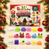 Festive Christmas Dumpling Advent Calendar banner with colourful squishy characters.