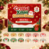 Festive Crystal Xmas Stress Buns banner with Christmas packaging and translucent squishy designs.
