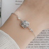 925 sterling silver bracelet for women, 0.5 carat Moissanite