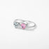 925 Sterling Silver Hearts shape Zirconia Ring