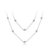 925 Silver Necklace Chain Round Cut 3.5mm D Color Moissanite