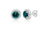 Birthstone Stud Earrings Made with Crystals Elements
