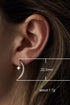 Moon & Star Droop Earrings