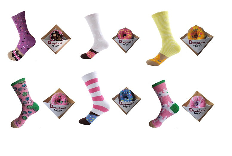 DONUTS SOCKS GIFT PACK - 3 or 6 pairs!