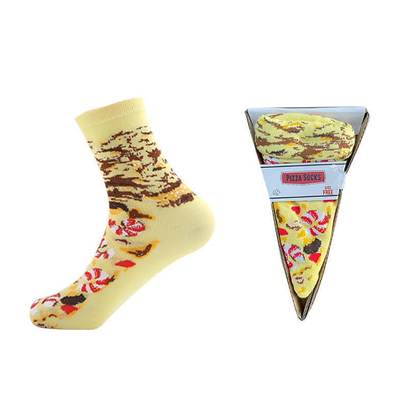 Pizza Party Socks Funny Gift Box! Unisex!