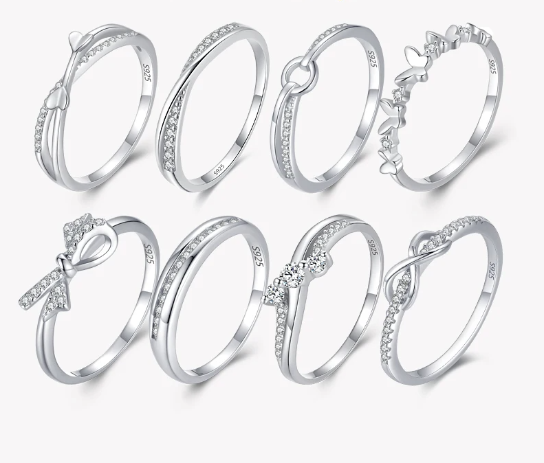 925 Sterling Silver Minimalist Adjustable Rings - 8 Designs!