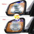 4pcs Universal Rearview Mirror Film Rainproof Anti-Fog Anti-Glare