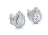 STERLING SILVER FINE TEARDROP 3-PIECE SET CREATED WITH CUBIC ZIRCONIA!