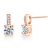 Round Solitaire Crystals Dangle Earrings - 2 Colours!