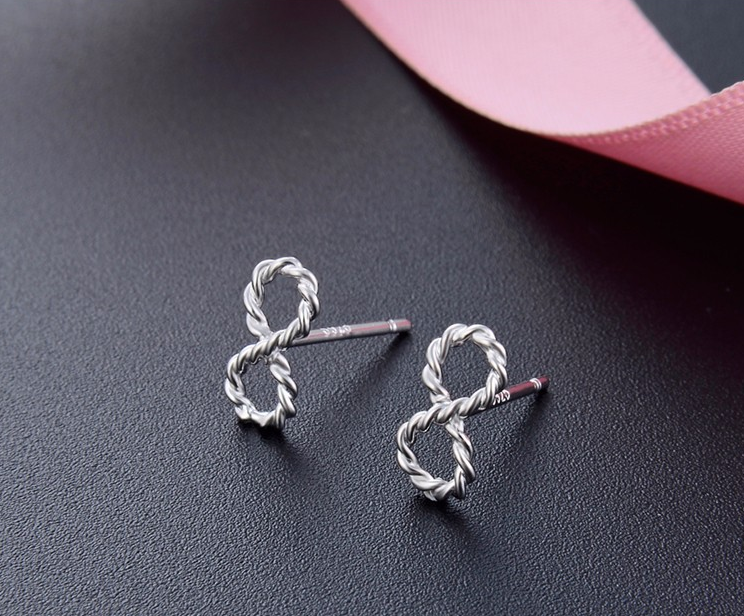 Sterling silver Infinity Earrings