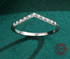 925 Sterling Silver Sparkling Wishbone Adjustable Ring!