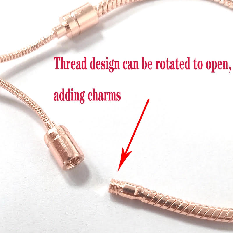 Sliding Clasp Adjustable Bracelet Charms - 3 Colours