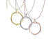 Snake Chain Style O-Shaped Pendant Necklace - 3 Colours!