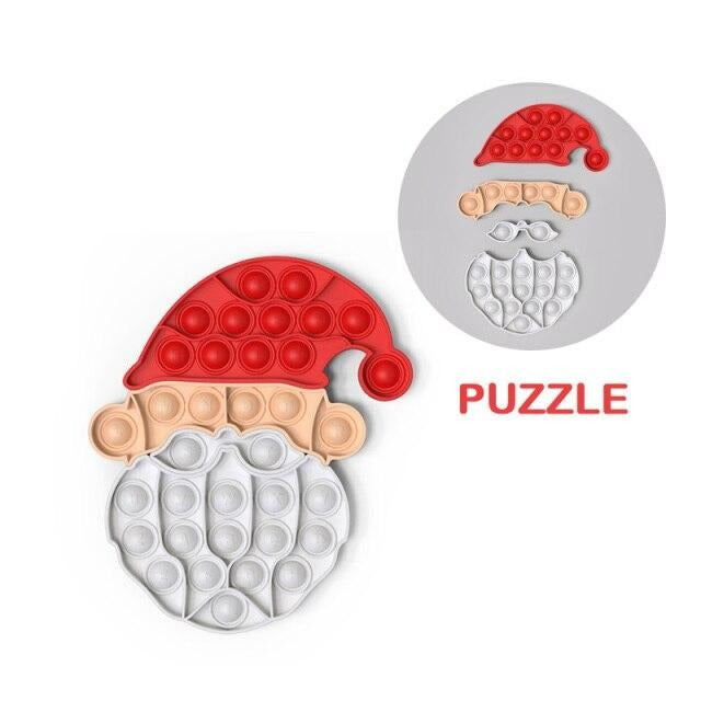 3 Pack Christmas Puzzle Pop Sensory Bubble Fidget Toys