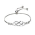 Luxurious Crystal Adjustable Infinity Bracelet