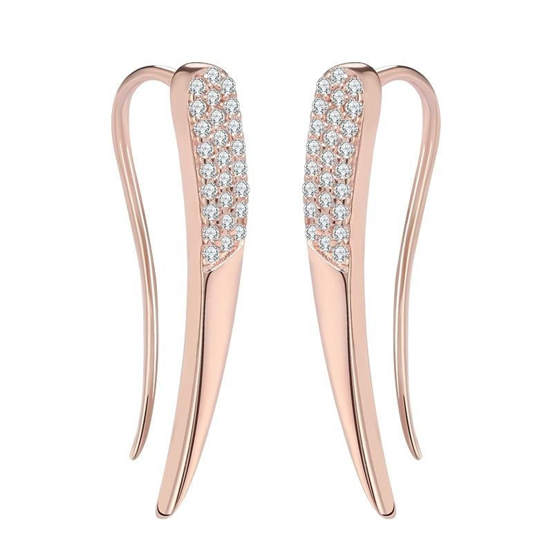 CHIC BAR DANGLE EARRINGS WHIT CRYSTAL ELEMENTS – 3 Colours!