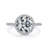925 Sterling Silver Halo Ring Collection Adjustable!
